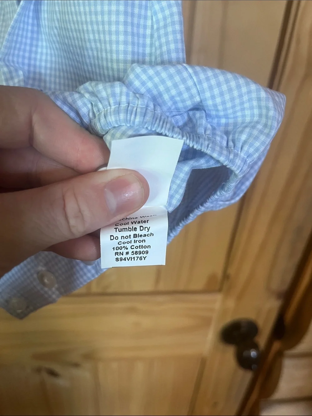 Edgehill Collection White-Collar Blue Gingham Anchor Baby Romper